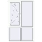 REHAU Euro 70 1220x1980 мм