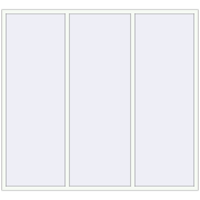 REHAU Euro 60 2500x2300 мм Білий (RAL 9016) з двох сторін