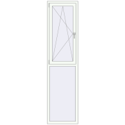 REHAU Euro 70 625x2500 мм Білий (RAL 9016) з двох сторін