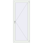 REHAU Euro 60 810x2080 мм Білий (RAL 9016) з двох сторін