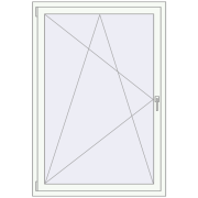 REHAU Brillant-Design 1100x1600 мм Білий (RAL 9016) з двох сторін