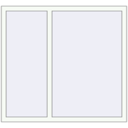 Вікна 1300x1200 мм REHAU Euro 60 Білий (RAL 9016) з двох сторін