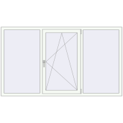 Вікна 2100x1200 мм REHAU Euro 60 Білий (RAL 9016) з двох сторін