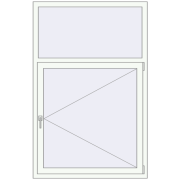 REHAU Brillant-Design 1100x1700 мм Білий (RAL 9016) з двох сторін