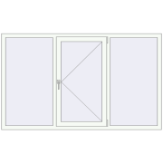 REHAU SYNEGO MD 2000x1200 мм Білий (RAL 9016) з двох сторін