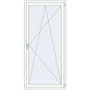 REHAU Euro 70 900x1900 мм Білий (RAL 9016) з двох сторін