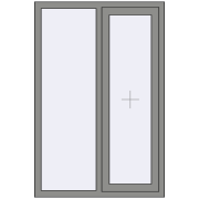 Altest Pony 375 1000x1500 мм RAL 9007 Grey aluminium з двох сторін Altest Pony 375 1000x1500 мм RAL 9007 Grey aluminium з двох сторін