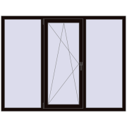REHAU SYNEGO MD 1830x1400 мм BLACK_BROWN з двох сторін REHAU SYNEGO MD 1830x1400 мм BLACK_BROWN з двох сторін
