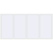 REHAU Euro 70 3300x1620 мм Білий (RAL 9016) з двох сторін REHAU Euro 70 3300x1620 мм Білий (RAL 9016) з двох сторін