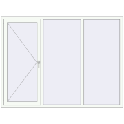 Вікна 2000x1500 мм REHAU Euro 70 Білий (RAL 9016) з двох сторін