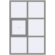 Altest Pony 375 1500x2250 мм RAL 9007 Grey aluminium з двох сторін Altest Pony 375 1500x2250 мм RAL 9007 Grey aluminium з двох сторін