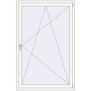 REHAU Euro 70 1100x1700 мм Білий (RAL 9016) з двох сторін