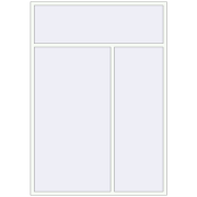 REHAU Euro 70 1880x2670 мм Білий (RAL 9016) з двох сторін REHAU Euro 70 1880x2670 мм Білий (RAL 9016) з двох сторін