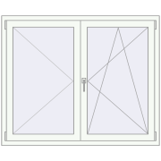 REHAU Brillant-Design 1400x1150 мм Білий (RAL 9016) з двох сторін REHAU Brillant-Design 1400x1150 мм Білий (RAL 9016) з двох сторін