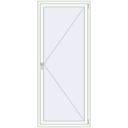 REHAU Euro 70 880x2200 мм Білий (RAL 9016) з двох сторін