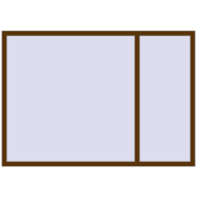 REHAU Euro 70 2000x1400 мм WALNUT з двох сторін