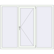 REHAU Euro 60 1740x1440 мм Білий (RAL 9016) з двох сторін