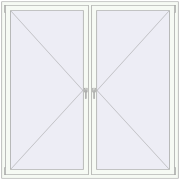 REHAU Brillant-Design 2000x2000 мм Білий (RAL 9016) з двох сторін REHAU Brillant-Design 2000x2000 мм Білий (RAL 9016) з двох сторін