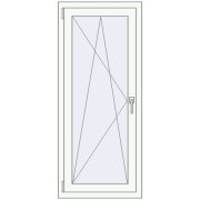 REHAU Euro 70 600x1400 мм Білий (RAL 9016) з двох сторін