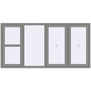 Altest Pony 375 2400x1200 мм RAL 9007 Grey aluminium з двох сторін