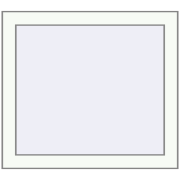 REHAU Euro 60 650x580 мм Білий (RAL 9016) з двох сторін