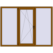 REHAU SYNEGO MD 1830x1400 мм GOLDEN OAK з двох сторін REHAU SYNEGO MD 1830x1400 мм GOLDEN OAK з двох сторін