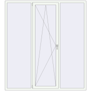 REHAU SYNEGO MD 2000x2200 мм Білий (RAL 9016) з двох сторін