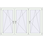 REHAU Euro 70 1800x1200 мм Білий (RAL 9016) з двох сторін