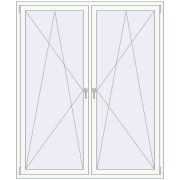 REHAU Brillant-Design 1700x2000 мм Білий (RAL 9016) з двох сторін REHAU Brillant-Design 1700x2000 мм Білий (RAL 9016) з двох сторін