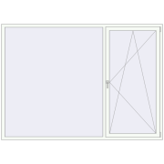 REHAU Brillant-Design 2500x1800 мм Білий (RAL 9016) з двох сторін