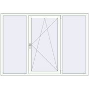 REHAU Euro 70 1970x1400 мм Білий (RAL 9016) з двох сторін