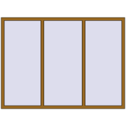REHAU Euro 70 2020x1490 мм LIGHT_OAK з двох сторін