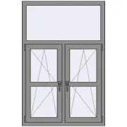 Altest Pony 375 1000x1500 мм RAL 9007 Grey aluminium з двох сторін