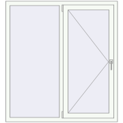 REHAU Euro 60 1280x1400 мм REHAU Euro 60 1280x1400 мм