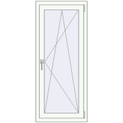REHAU Euro 70 610x1440 мм Білий (RAL 9016) з двох сторін