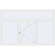 REHAU Euro 70 2580x1700 мм Білий (RAL 9016) з двох сторін