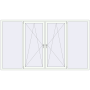 REHAU Euro 70 2830x1600 мм Білий (RAL 9016) з двох сторін