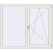 Вікна 1400x1200 мм REHAU Euro 60