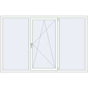 REHAU Euro 70 2150x1400 мм Білий (RAL 9016) з двох сторін