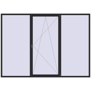 REHAU Brillant-Design 3160x2250 мм BLACK_ULTI-MATT з двох сторін REHAU Brillant-Design 3160x2250 мм BLACK_ULTI-MATT з двох сторін
