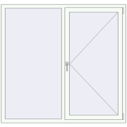 REHAU SYNEGO MD 1610x1530 мм ANTHRACITE_GREY_STRUKTURAL ззовні REHAU SYNEGO MD 1610x1530 мм ANTHRACITE_GREY_STRUKTURAL ззовні