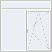 REHAU Euro 70 1770x1770 мм Білий (RAL 9016) з двох сторін
