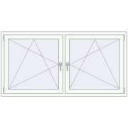 REHAU SYNEGO MD 1800x900 мм Білий (RAL 9016) з двох сторін