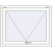 REHAU Brillant-Design 1000x800 мм Білий (RAL 9016) з двох сторін