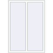 REHAU Euro 60 1008x1441 мм Білий (RAL 9016) з двох сторін