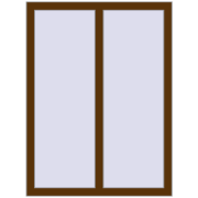REHAU Euro 60 900x1200 мм WALNUT з двох сторін