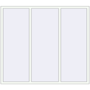 REHAU Brillant-Design 1980x1730 мм Білий (RAL 9016) з двох сторін