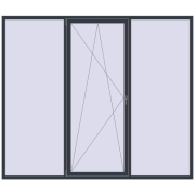 REHAU Euro 60 2700x2300 мм ANTHRACITE_GREY_STRUKTURAL з двох сторін REHAU Euro 60 2700x2300 мм ANTHRACITE_GREY_STRUKTURAL з двох сторін