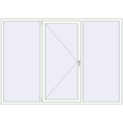 REHAU Euro 60 2400x1700 мм Білий (RAL 9016) з двох сторін