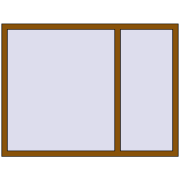 REHAU Euro 70 1600x1200 мм GOLDEN OAK з двох сторін